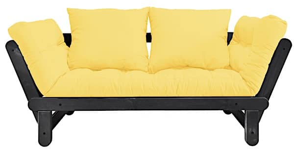 Black-Wenge Struttura - 748 - Giallo (futon e 2 cuscini)