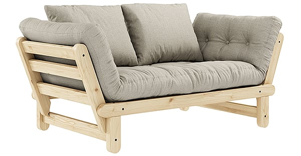 Struttura naturale - 914 - Lino (futon e 2 cuscini)