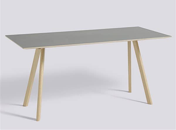 The COPENHAGUE dining table CPH30, in solid wood and plywood, by Ronan and...