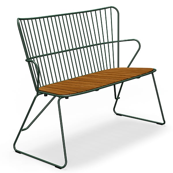 Bench, two seats - Pine green