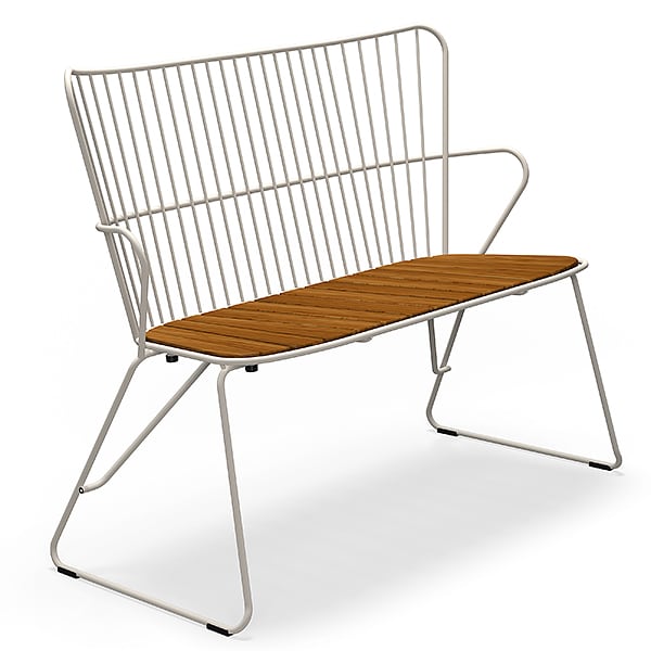 Bench, two seats - White taupe