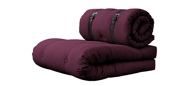 BUCKLE-UP扶手椅：尺寸为70 x 95厘米（作为扶手椅）和70 x 200厘米（作为床） - 波尔多（710）-80％棉，20％聚酯纤维