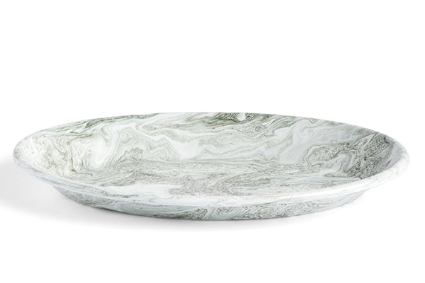 SOFT ICE collection - Green - Oval dish - 31.5 x 21.5 cm - 12.4″ x...