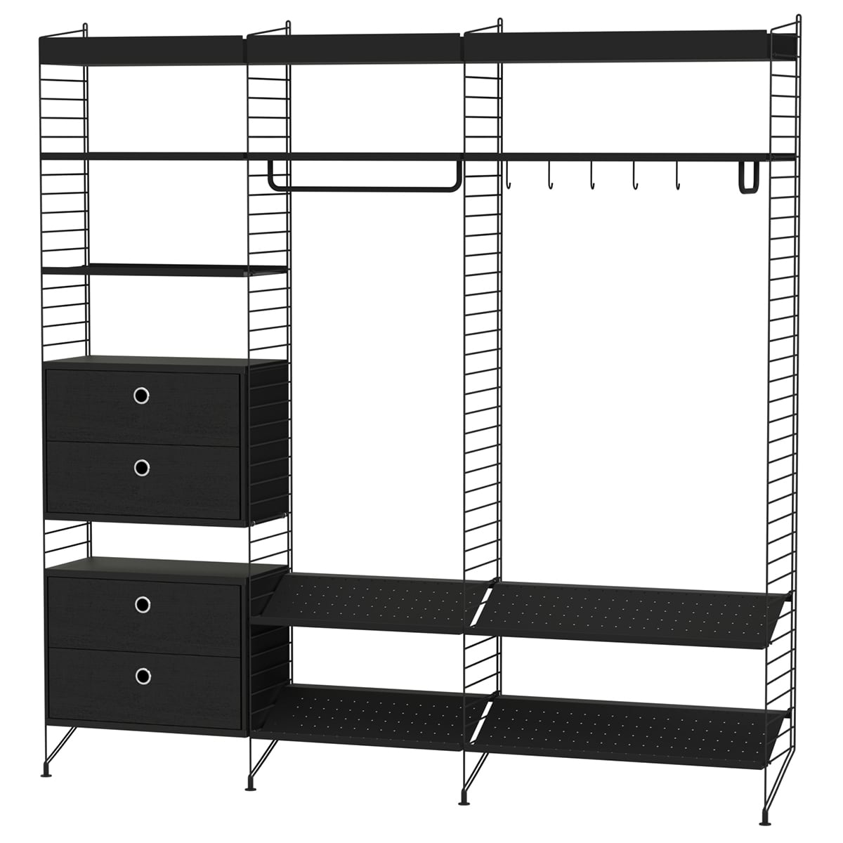 STRING SYSTEM, oprette din egen modulopbygget opbevaringssystem system, fra A...