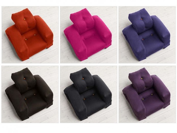 Hippo le fauteuil futon convertible en lit d'appoint