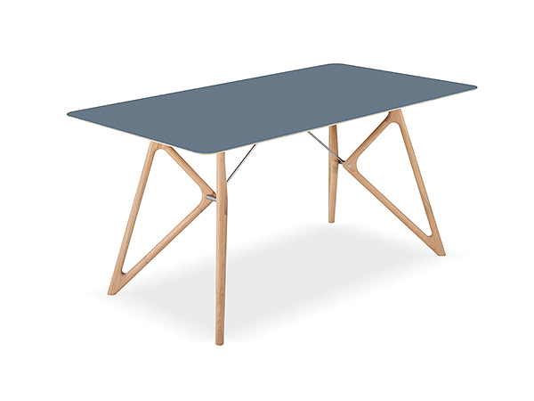 TINK, μινιμαλιστικό τραπέζι από μασίφ δρυς, από GAZZDA