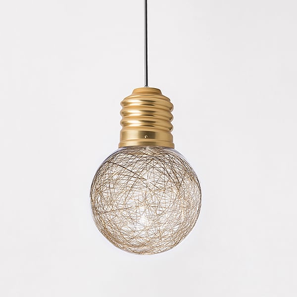 NEPTUNE, a beautiful suspension made of polished aluminum and blown glass or PMMA - deco and design
