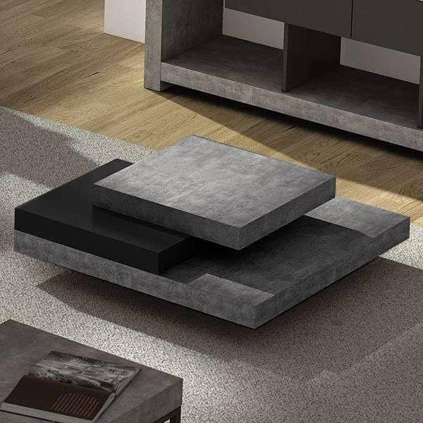 SLATE, coffee table : The concrete effect with the flexibility of lightweight materials