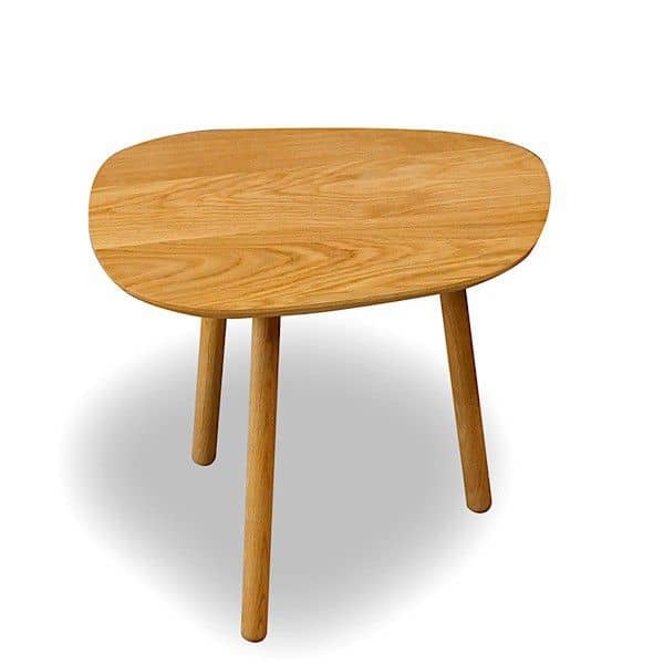 PETIT SALON 、小さなコーヒーテーブル、オーク無垢材、エコデザイン