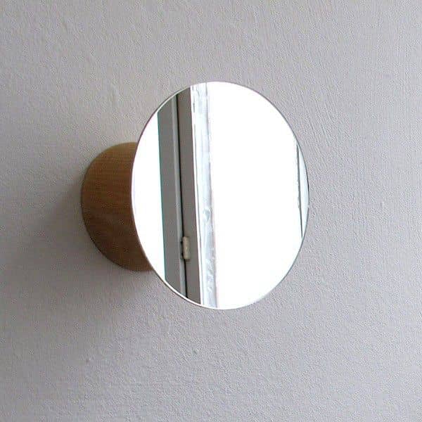 BOLET, clavija y el espejo, madera maciza de haya y vidrio, eco-diseño