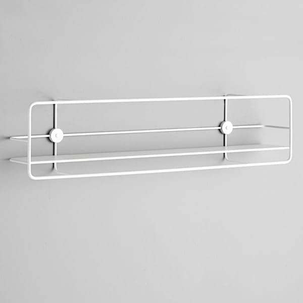 COUPE shelves: black or white steel, for the kitchen, bathroom, bedrooms, office