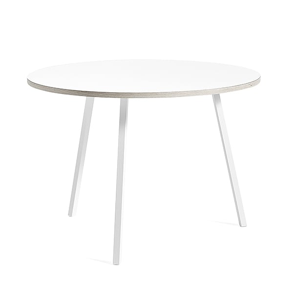 The round LOOP dining table, or high table, is beautiful, easy to live and affordable