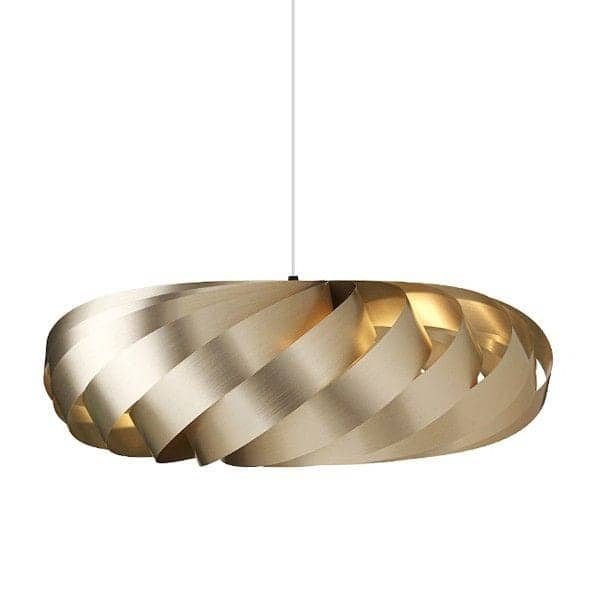 TOM ROSSAU - TR 5 Pendant Light or wall lamp: wood or aluminium slats, and design at their best mix