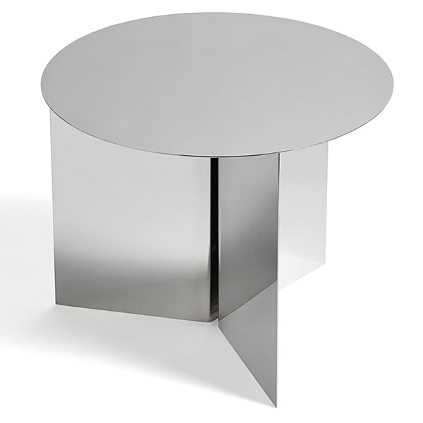 Mesas laterales SLIT : redondas, rectangulares y hexagonales. Hermosos colores y materiales.