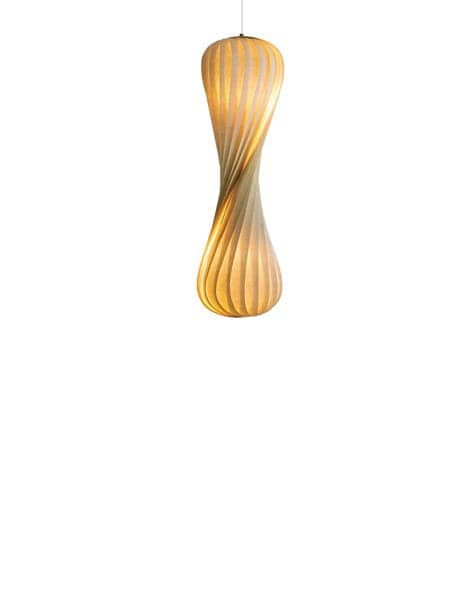 Tom Rossau - Lampe spirale en bois ou PVC TR 7 - sculpturale et toute en rondeurs