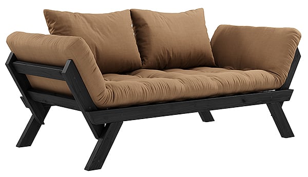 ALULA, ένας άνετος καναπές, ξαπλώστρες, μετατρέψιμες σε επιπλέον κρεβάτι - συμπεριλαμβανομένου του futon και 2 μαξιλαριών