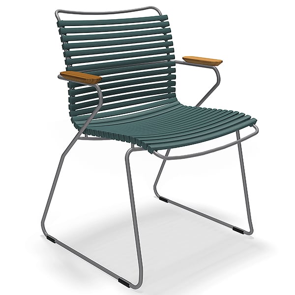 餐椅， CLICK SYSTEM ，树脂和钢铁，户外，由HOUE