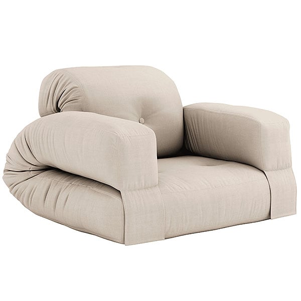 HIPPO, una poltrona o un divano, che si trasforma in un comodo letto extra futon in pochi secondi - deco e design