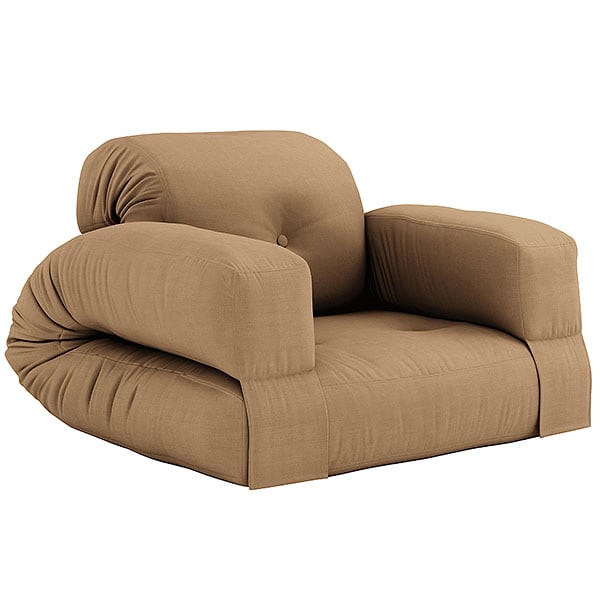 HIPPO, μια πολυθρόνα ή έναν καναπέ, που μετατρέπεται σε ένα άνετο επιπλέον κρεβάτι futon σε δευτερόλεπτα - διακόσμηση και ο σχεδιασμός