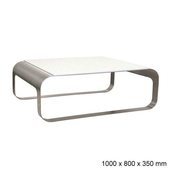 La STAR TREK mesa de café de acero / concreto o de acero / Corian ® - deco y design, CAMELEON DESIGN EDITION