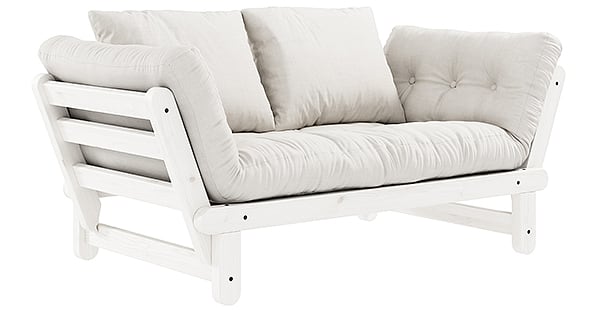 BEAT è un divano letto a due posti che può essere trasformato in letto o chaise longue, entrambi i lati del divano - deco e del design