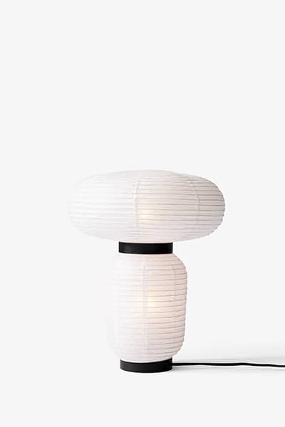FORMAKAMI colección de lámparas hechas a mano, papel blanco marfil, roble teñido negro - AndTradition
