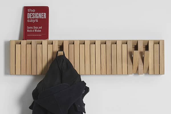 Porte-manteau fonctionnel en bois PIANO ou XYLO, PER / USE