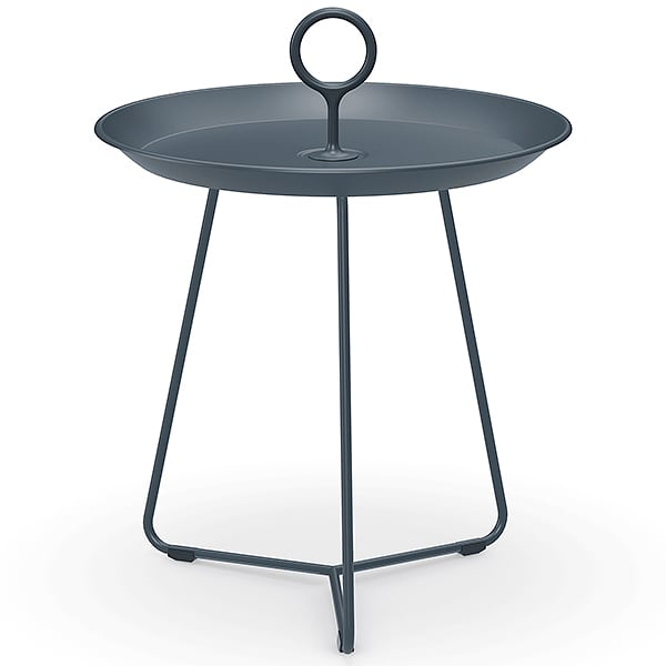 EYELET side tables, in epoxy lacquered steel, by HOUE