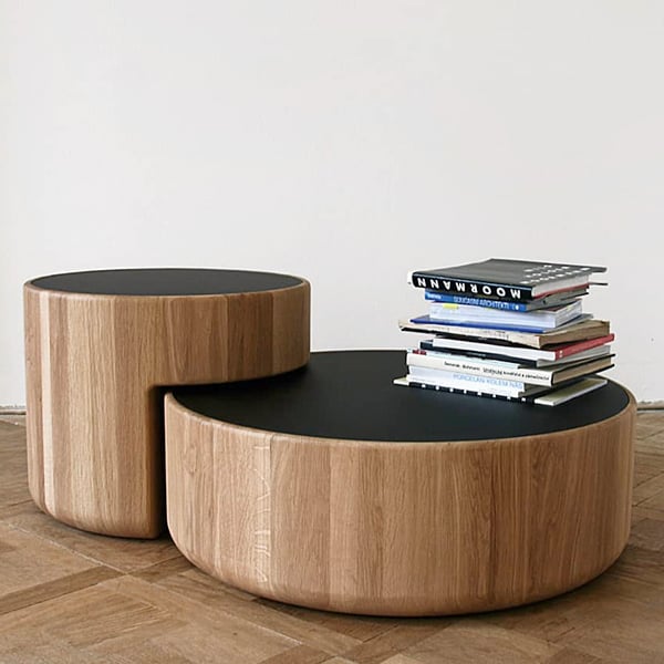 LEVELS, set tavolino modulare in legno massello, PER / USE