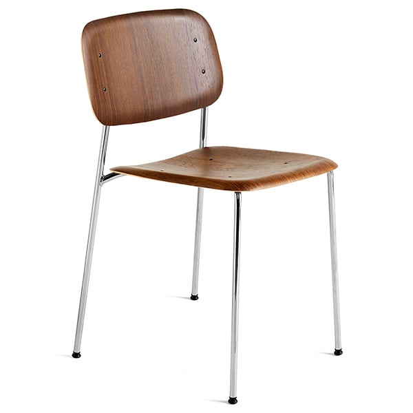 SOFT EDGE sedia impilabile in legno o in legno metallo, HAY