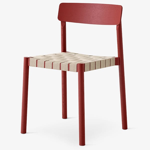 BETTY TK1, silla apilable y de diseño de madera, de &TRADITION