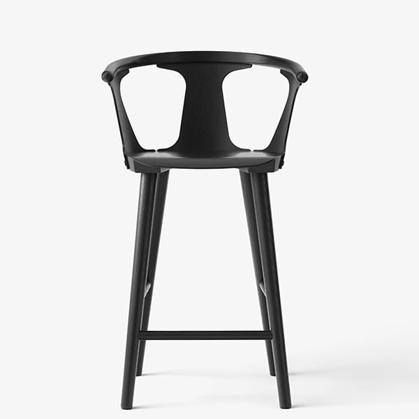Wooden bar chairs with armrests IN BETWEEN, SK7 SK8 SK9 SK10, by &TRADITION